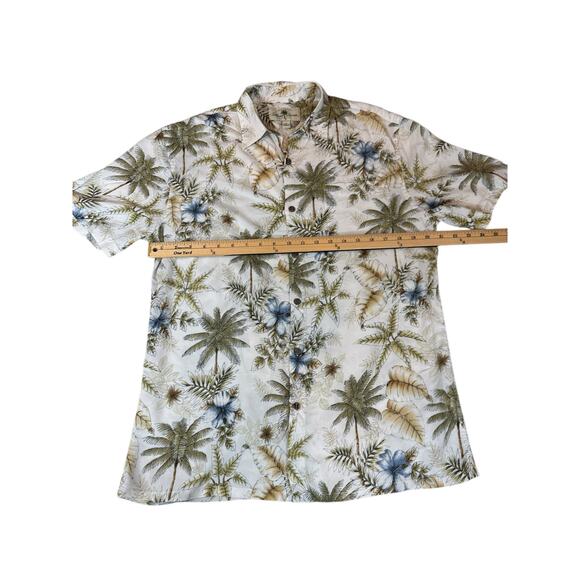 Island Shores Men’s Floral Hawaiian Button Down, M - Picture 4 of 5